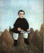 Henri Rousseau Boy on the Rocks oil painting on canvas